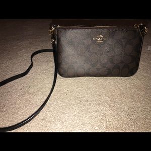 Coach Signature Top Handle Crossbody Purse Bag